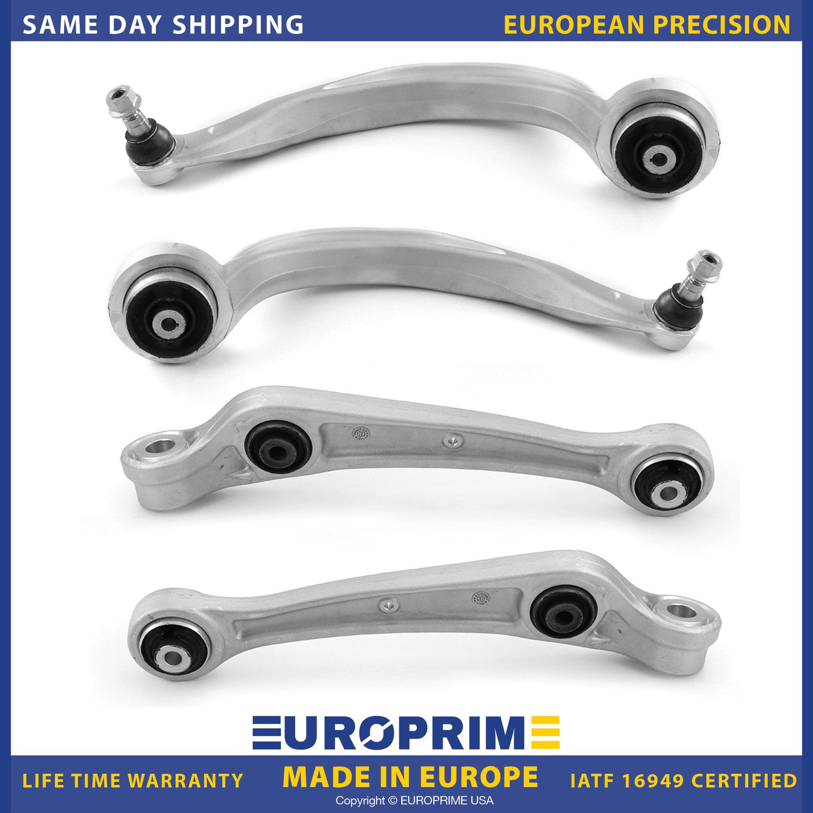 Lower Forward & Rearward Control Arm Set for 2010-2011 Audi A4 Quattro A4