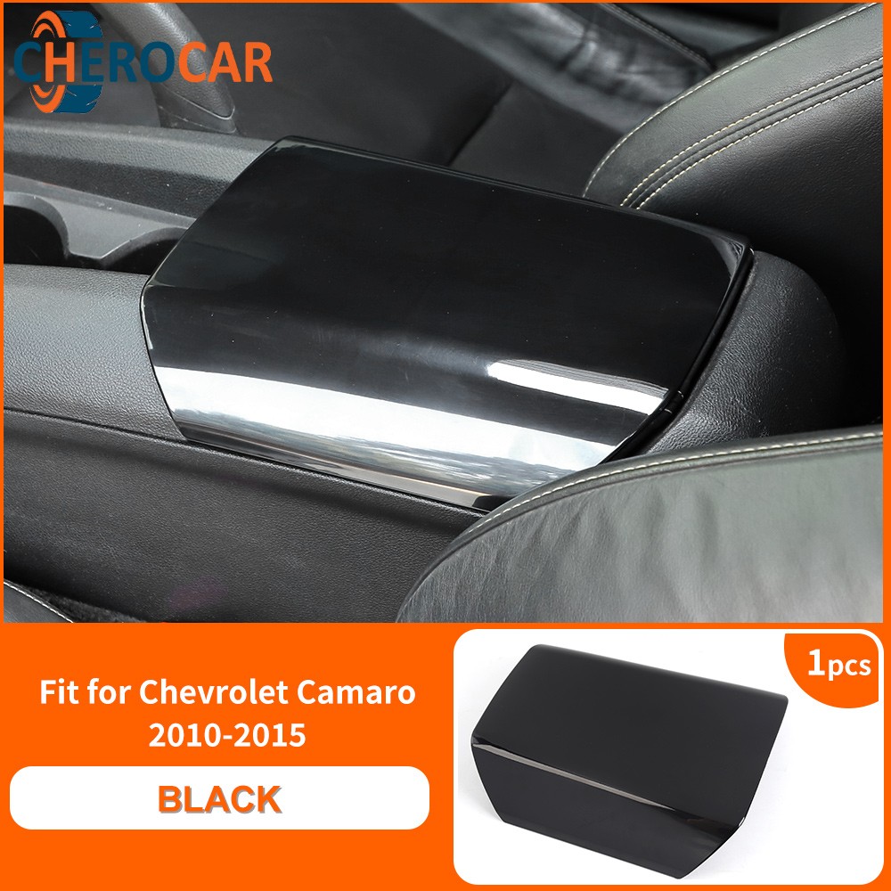 Black Armrest Console Box Panel Trim For Chevrolet Camaro 2010-2015 Accessories