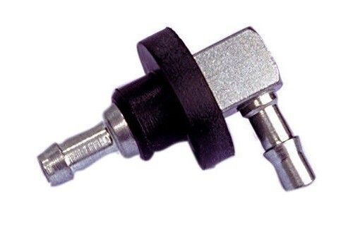 Fuel Elbow 1/4″ Line 90 Degree Gas Tank Fitting Metal with Rubber Grommet