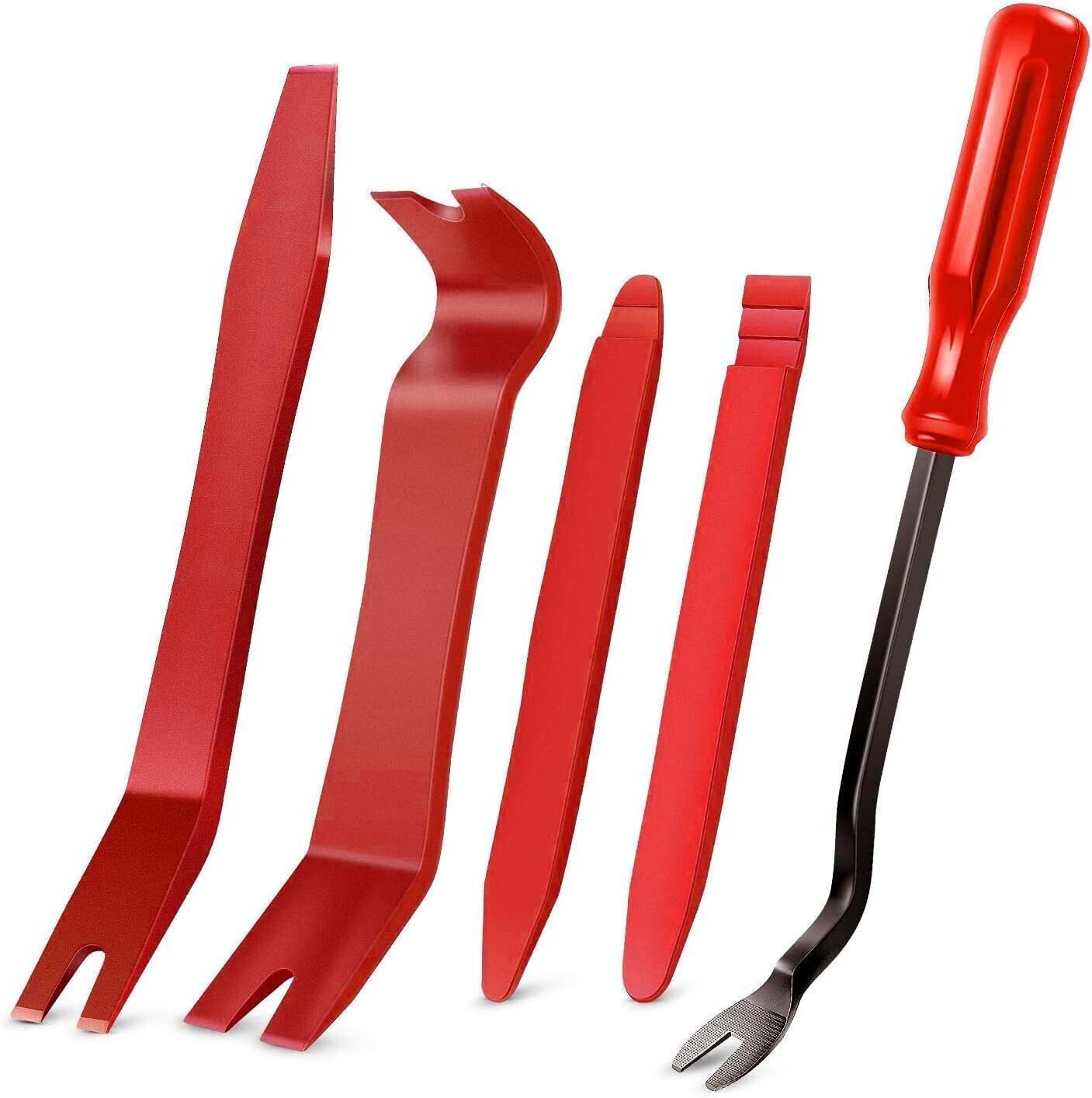 Set of 5 Car Trim REMOVAL Tool For Door Panel Fastener Dashboard Plastic NEW