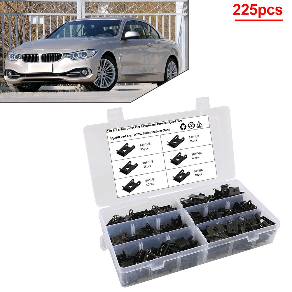 U-type Clip Nut Car Bumper Fender Trim Trim Panel Fastener Retainer Parts
