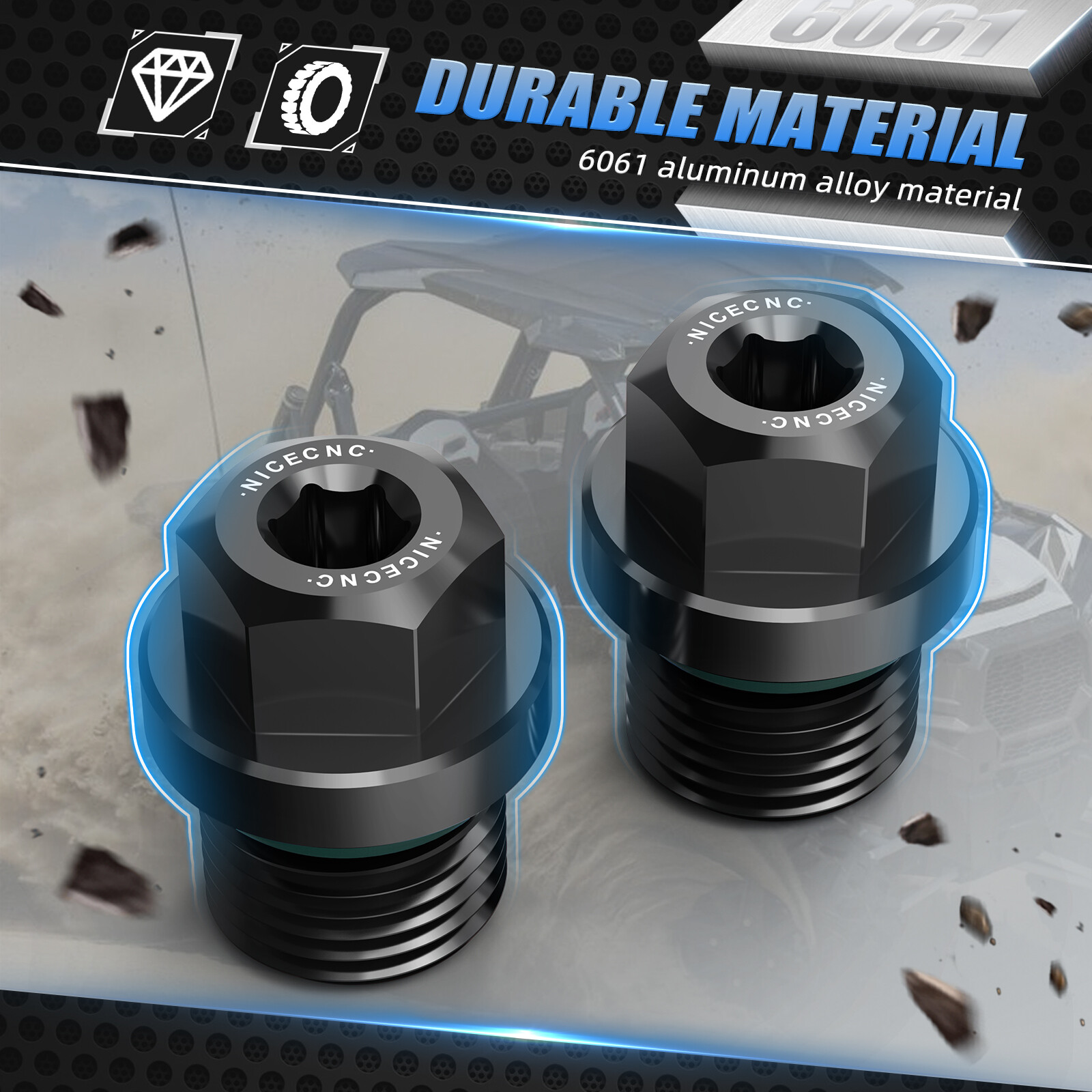 Front Differential Fill & Drain Plug For Polaris Ranger XP 1000 RZR 570 800 900