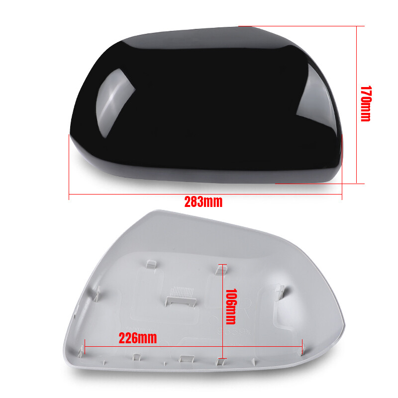 Passenger Right Side Rearview Mirror Cover Black For Toyota Highlander 2008-2013