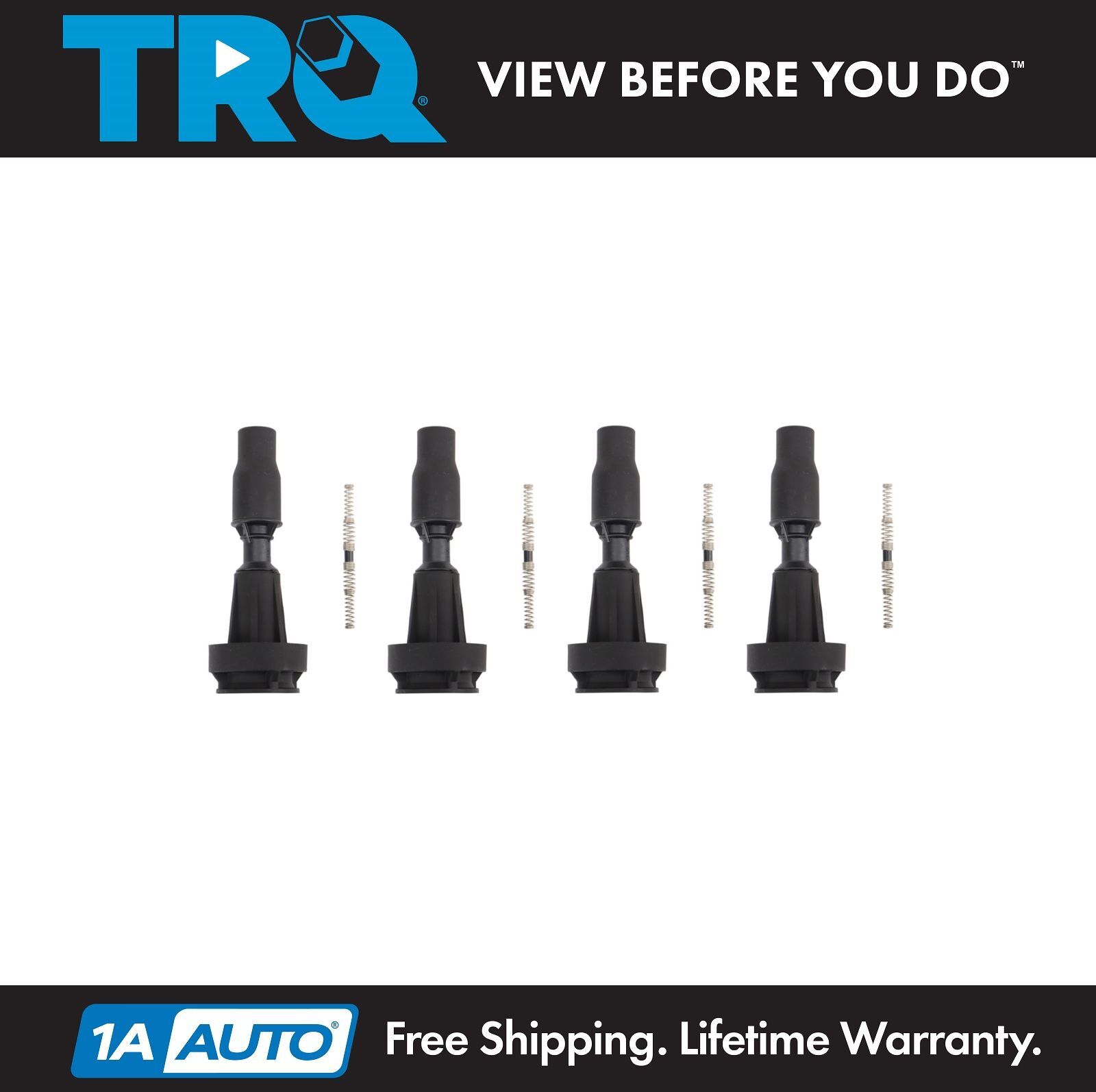 TRQ Ignition Coil Boot Set Fits Hyundai Kia