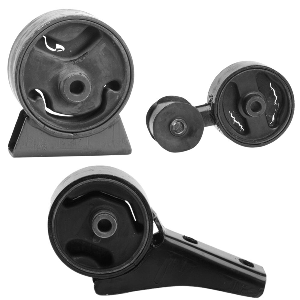 Front Left, Right & Rear Engine Mounts 3PCS For Chevrolet Metro 00-98 L3-1.0L