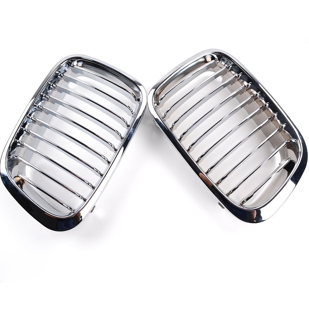 For 1998-2001 BMW E46 Sedan 320i 323i 325i 328i 330i Front Kidney Grill Chrome