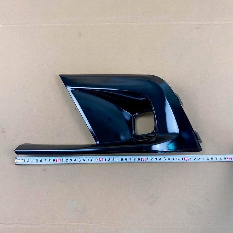 1Pair Gloss Black Front Bumper Fog Light Cover Trim For Honda Civic 11th 2022-24