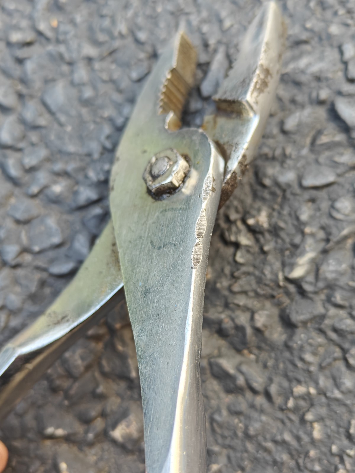 Snap On Tools USA Vintage Slip Joint Pliers 47 With Cutters Vacuum Grip