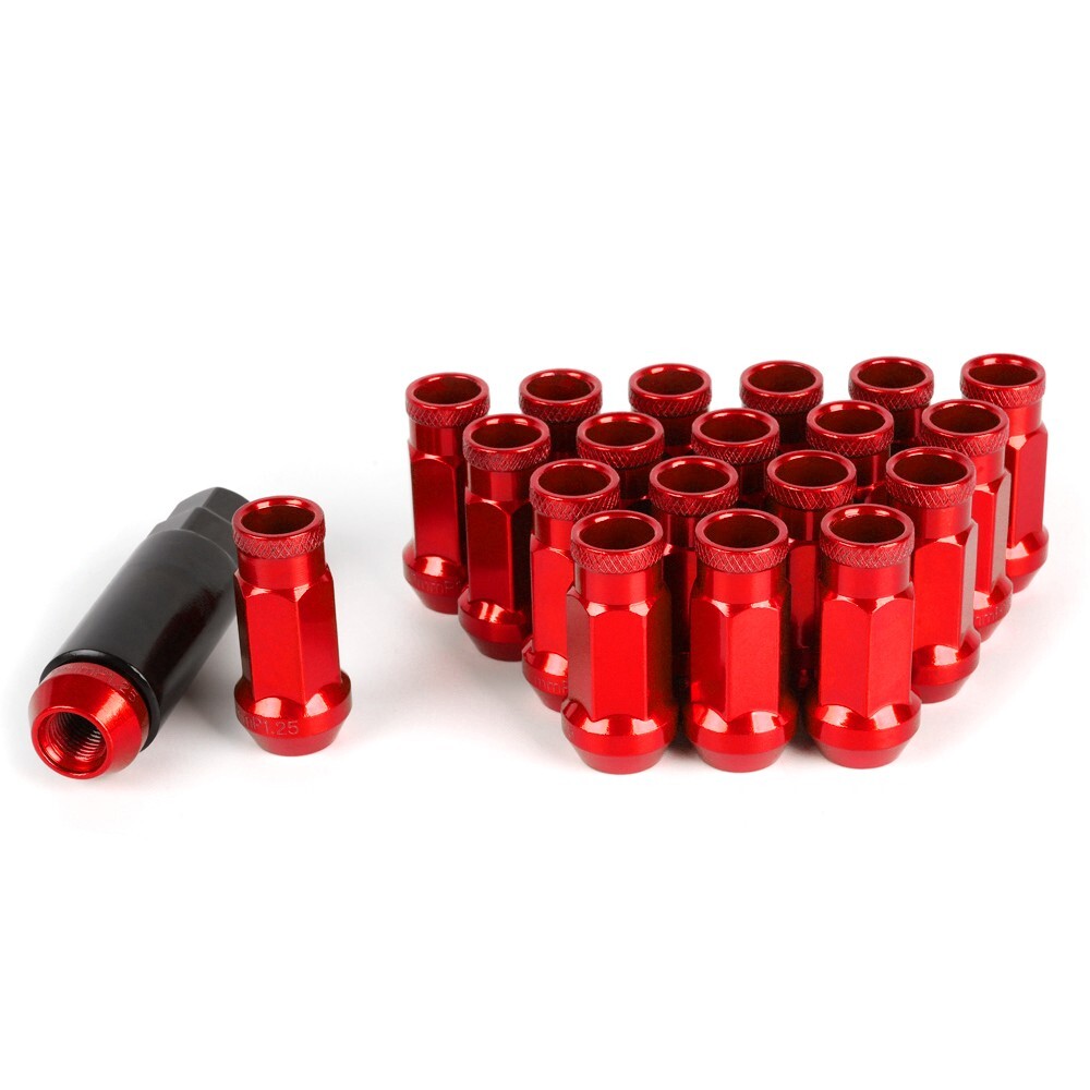 20PCS M12x1.5mm/1.25mm Extended Steel Tuner Open Ended Wheel Lug Nuts for Honda