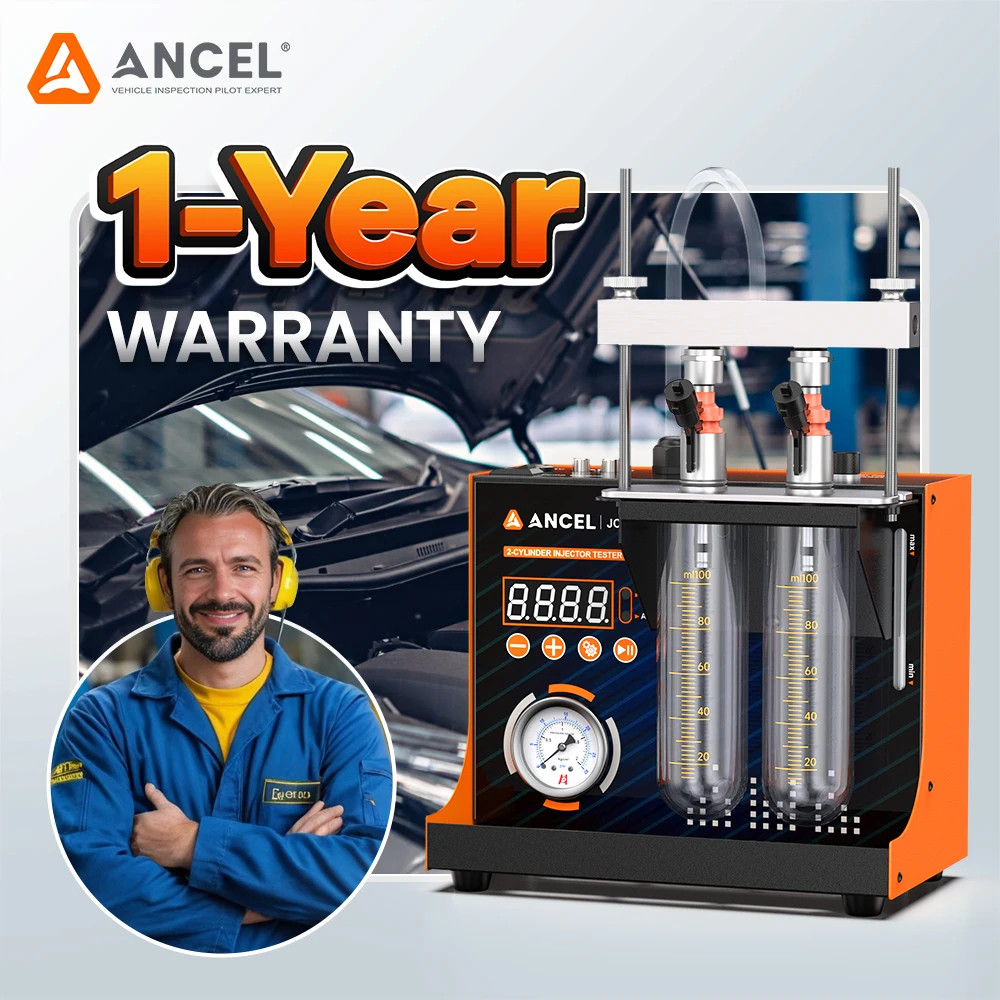 Ancel ANJ400 Fuel Injector Cleaner Ultrasonic Fuel Injectors Tester Machine Kit