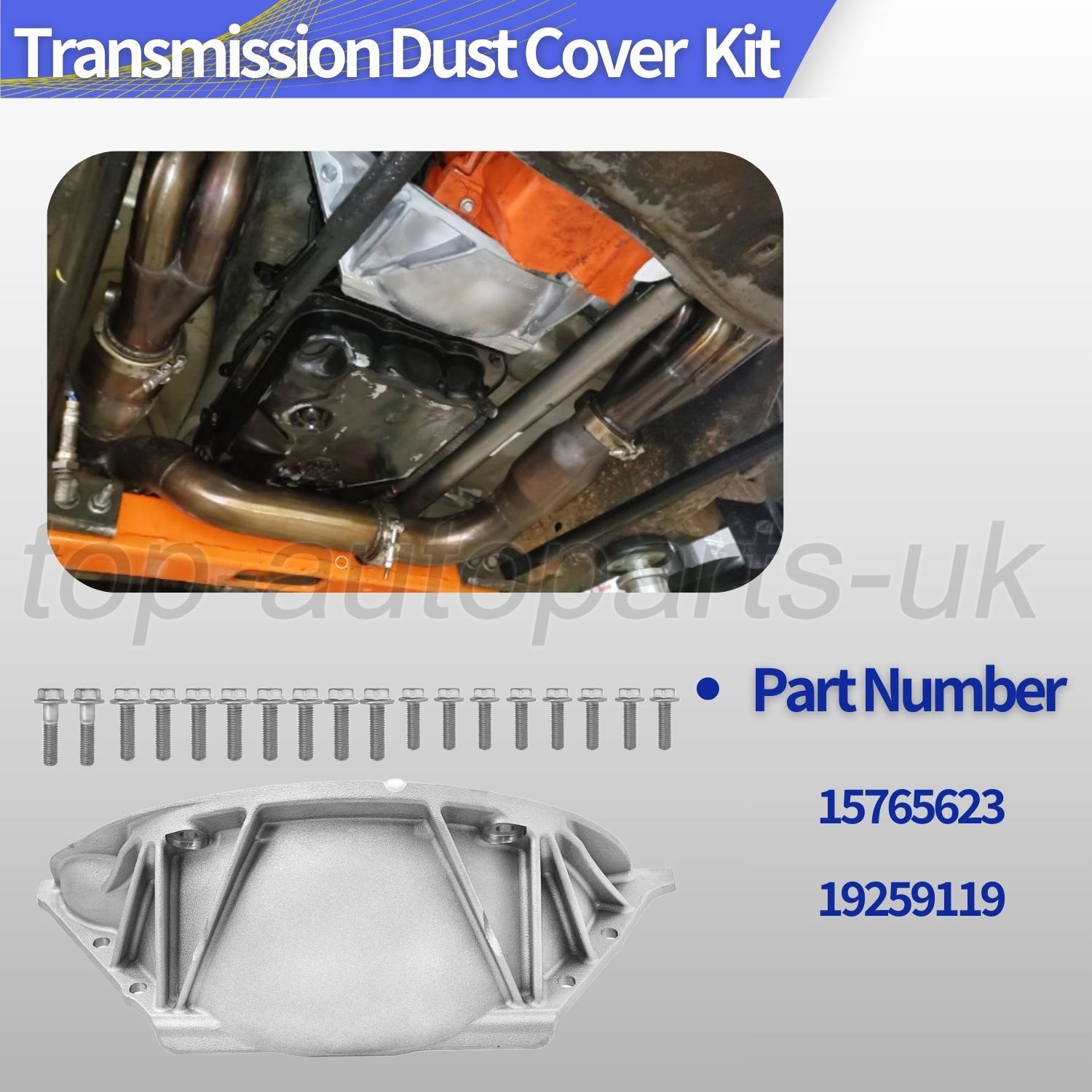 4L80/4L80E Trans Inspection Cover Transmission Dust Cover Kit W/ Bolts