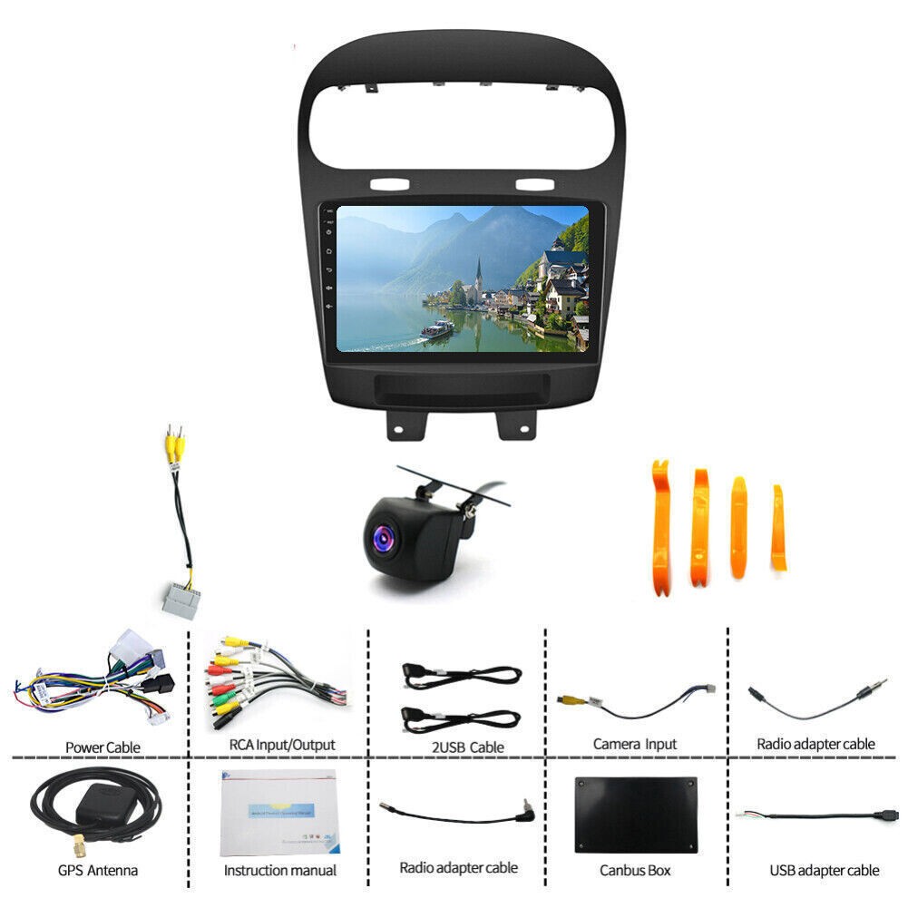 Para 2012-2020 Dodge Journey Android 14.0 Car Radio GPS Navi Wifi Apple Carplay