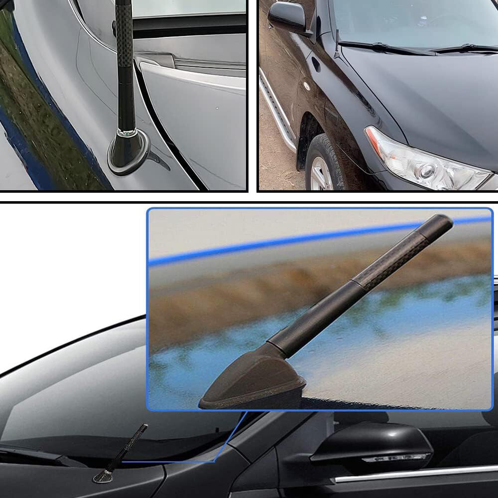 For Z4 E85 Z3 Short 4.7″ Carbon Fiber AM/FM Radio Mast Bee Sting Aerial Antenna