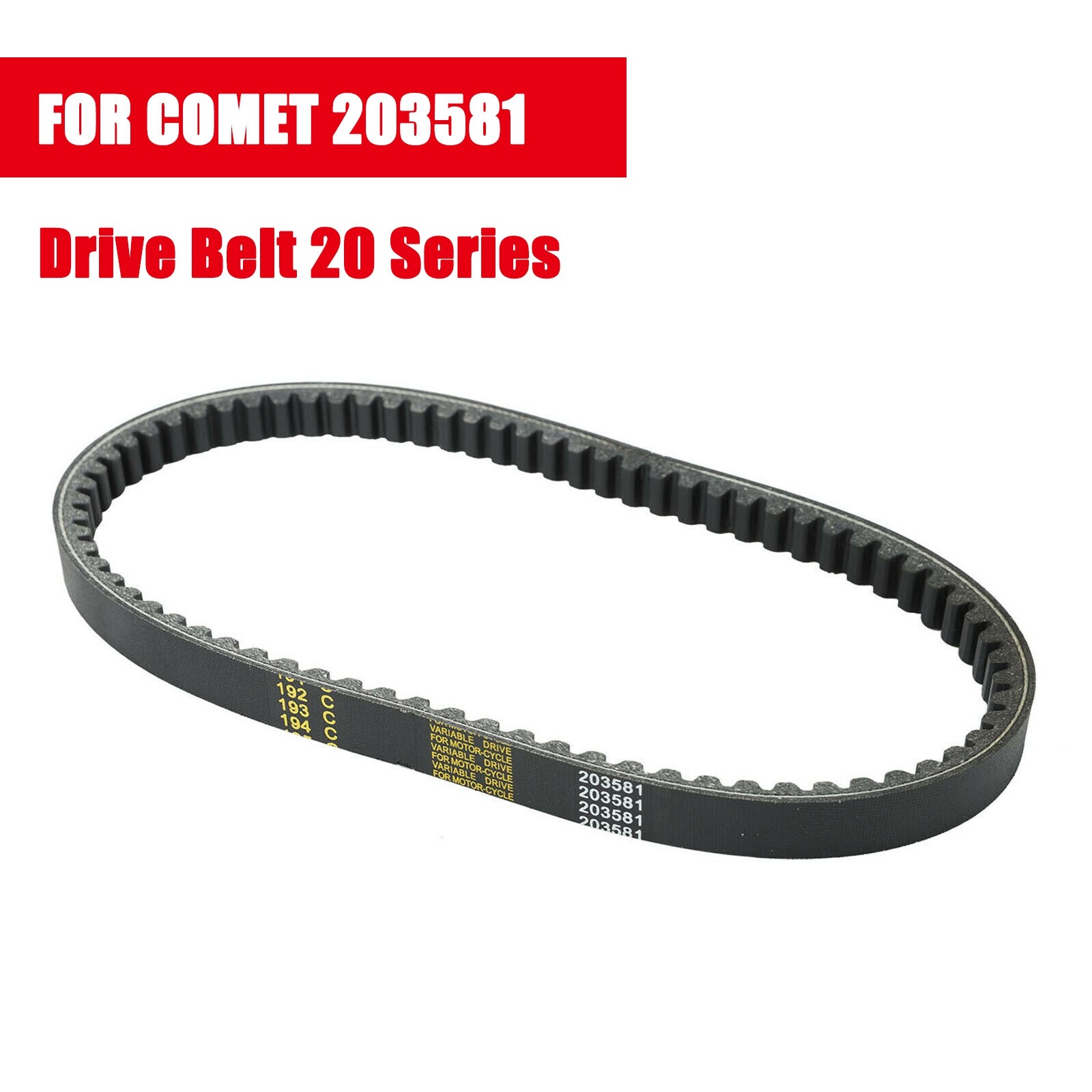 20 SERIES GO KART TORQUE CONVERTER BELT FOR COMET 203581 203581A 203581B 203581C