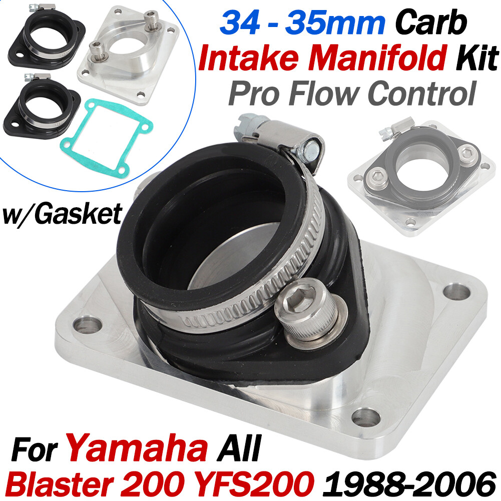 34-35mm Carb Pro Flow Control Intake Manifold Kit For Yamaha Blaster 200 YFS200