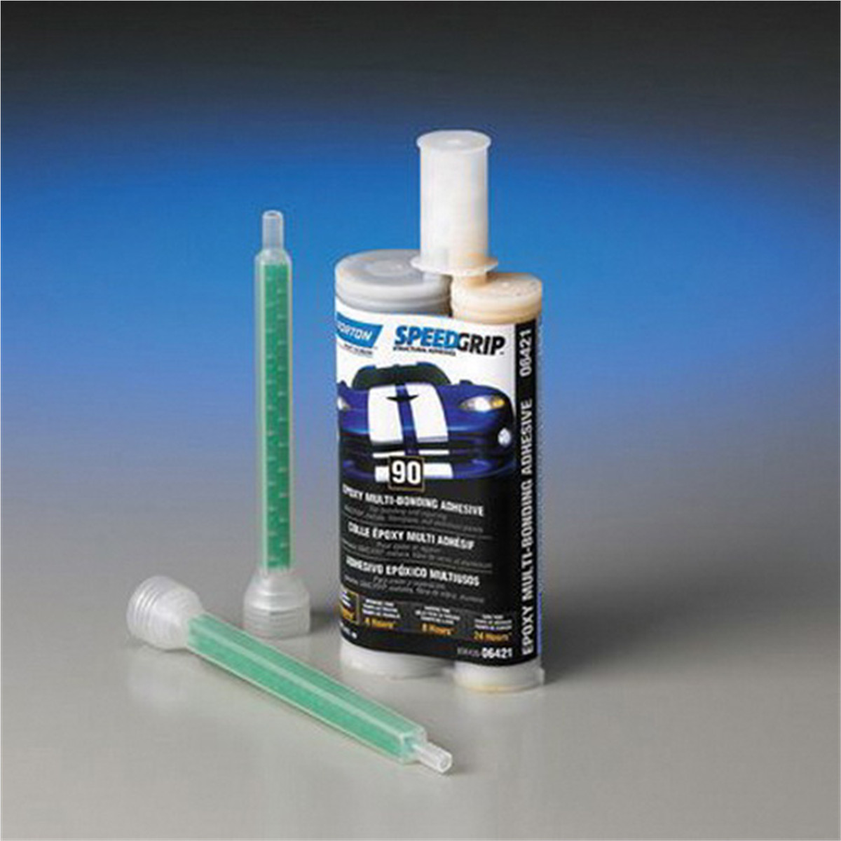 Norton Speed Grip 06421 2-Part Panel Bonding Adhesive, 220 mL Cartridge, Black,