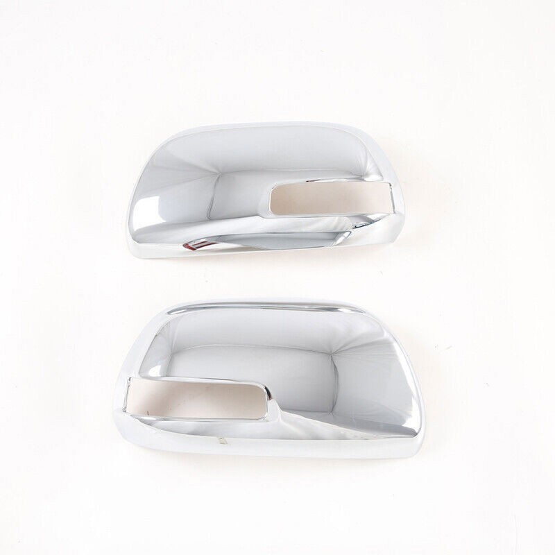 chrome abs Side Mirrors Rearview Trim Cover 2PCS For Toyota Sienna 2015-2020