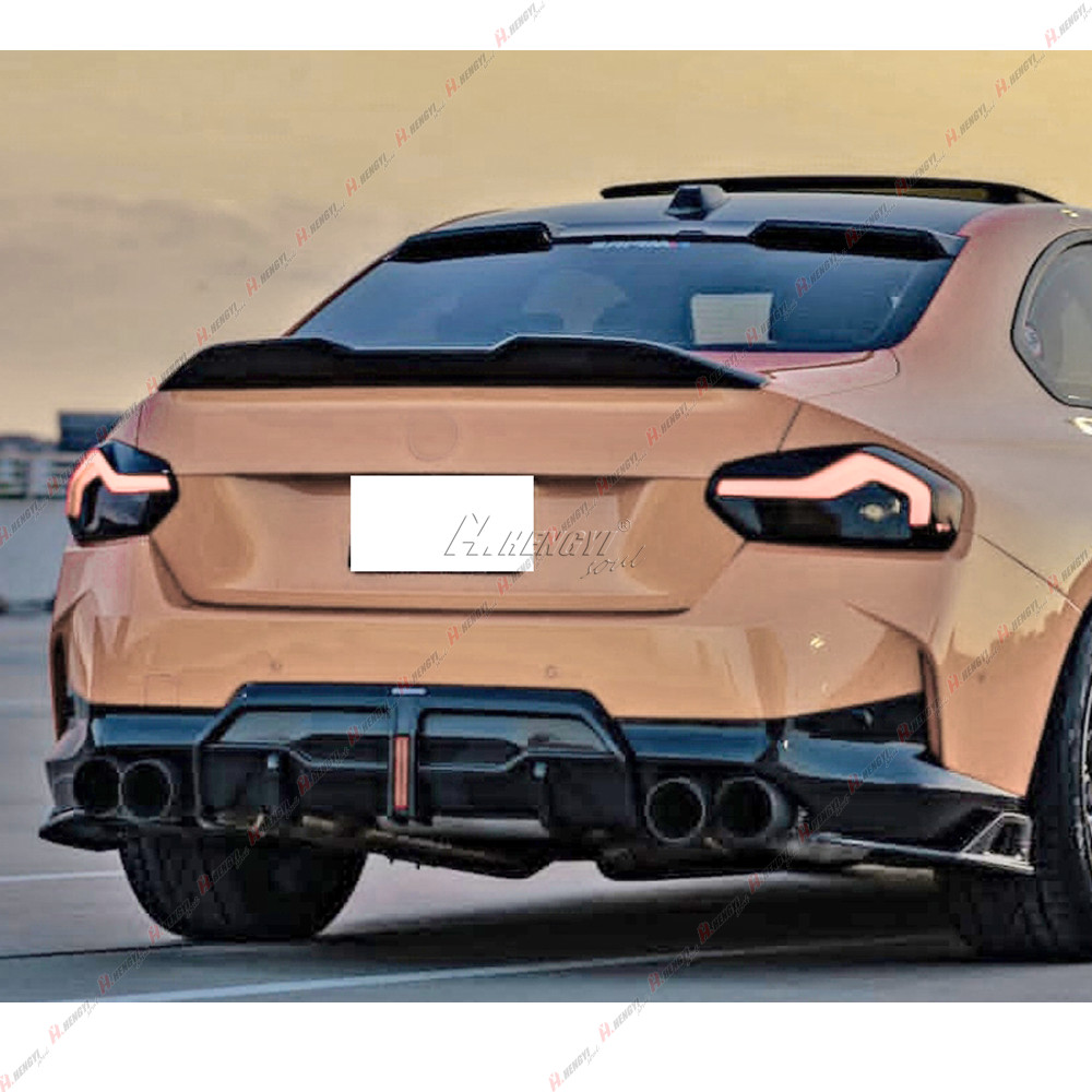 Gloss Black For 2022-2026 BMW G42 2 Series M240i G87 M2 MP Style Trunk Spoiler