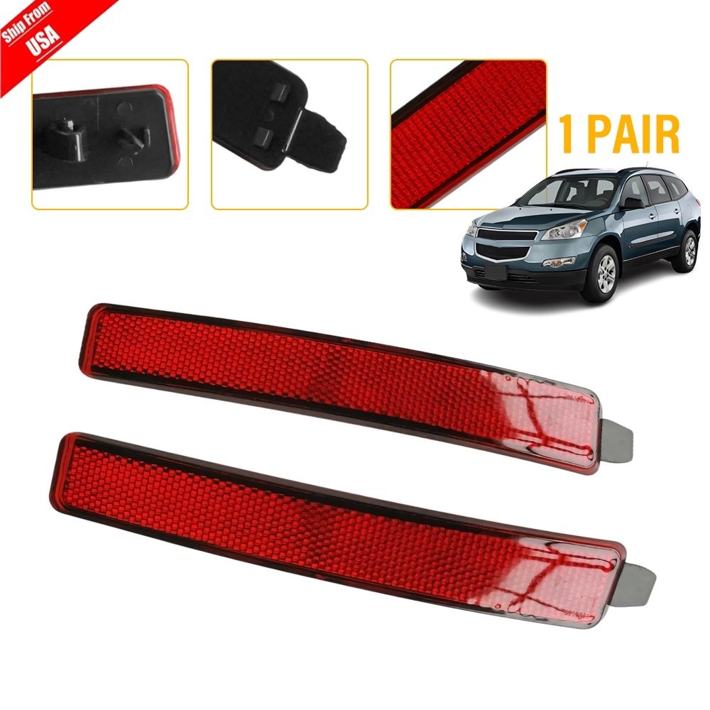 Rear Bumper Reflector Set For 2016-2019 Ford Explorer FB5Z15A449D FB5Z15A449C