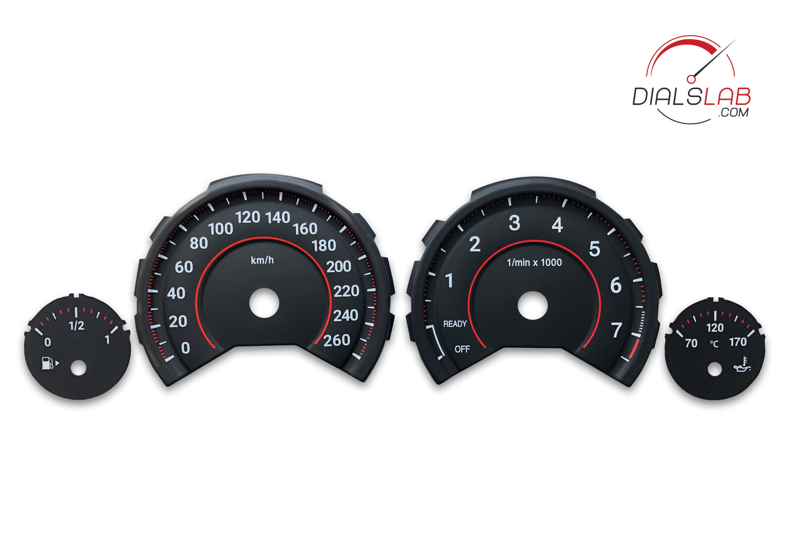 3D for BMW F30 F31 F32 F33 F34 F36 – Speedometer dials from MPH to Km/h Gauges