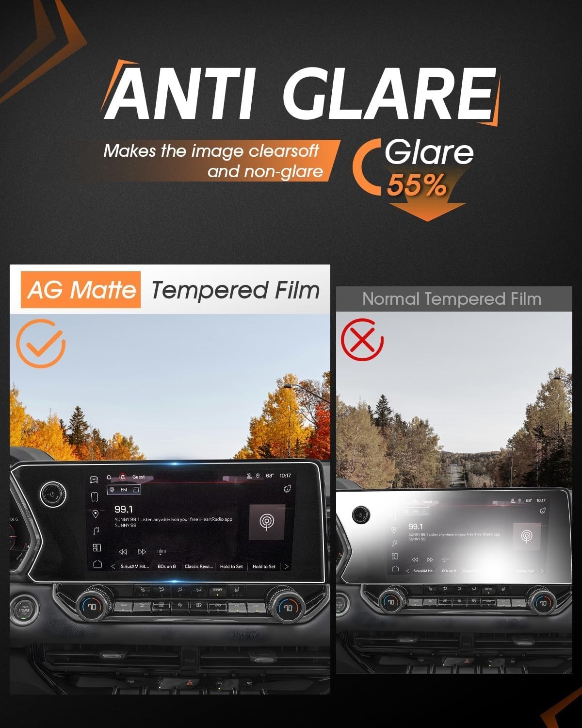 For 2023-2025 2026 Chevrolet Colorado Screen Protector – 11.3 Inch Matte anti Gl