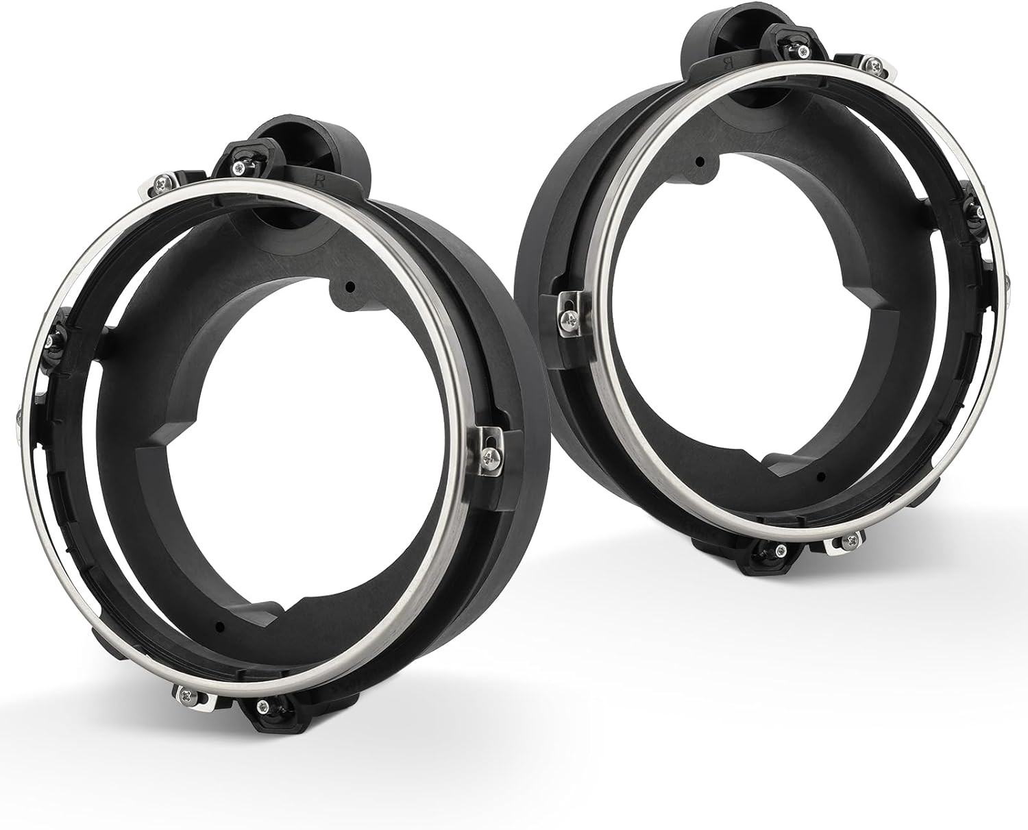 Front Headlight Bulb Brackets Buckets Left & Right Side For 97-06 Jeep Wrangler
