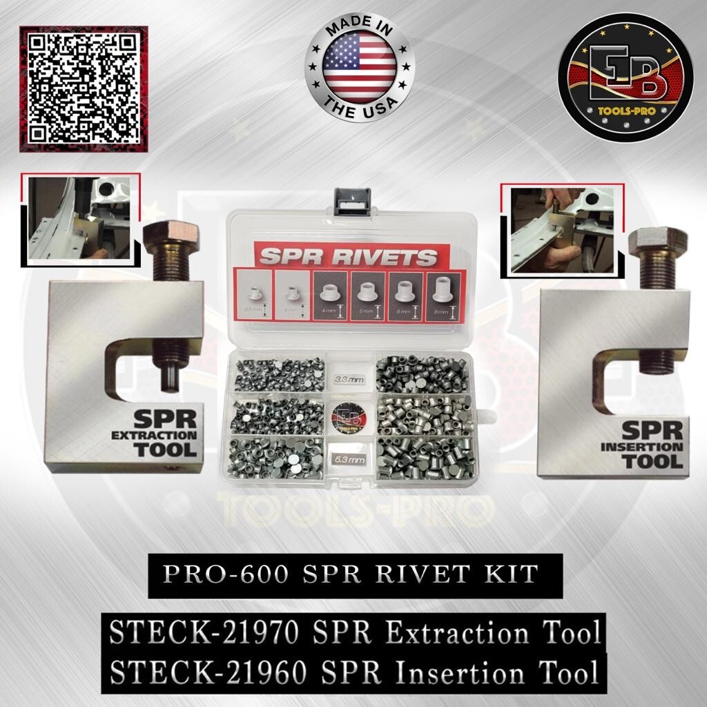 Steck -21960 and 21970 Self-Piercing Rivets Remove and Install Tools and PRO-600