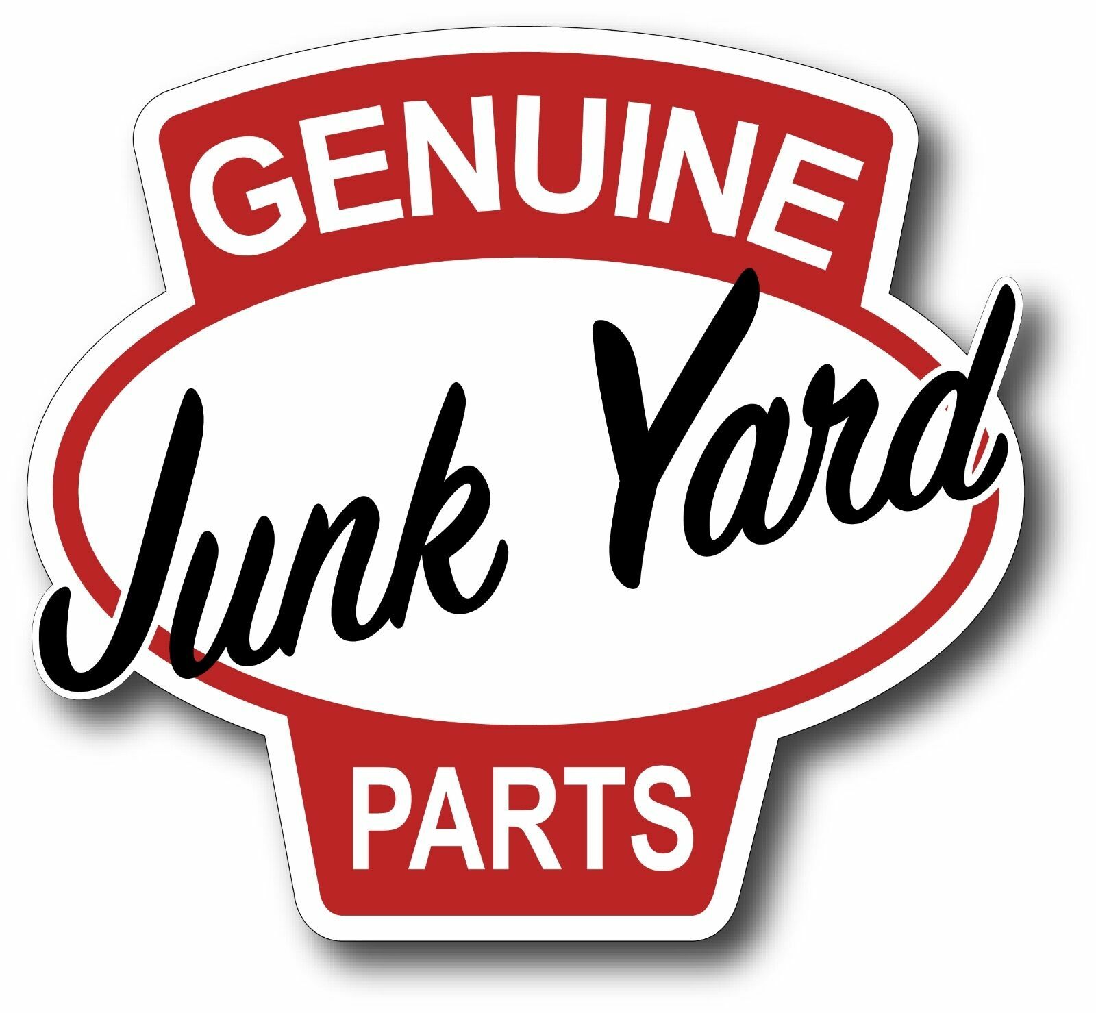 Genuine Junk Yard Parts Tool Box Car Decal Sticker High Quality 4″ x 4.25″