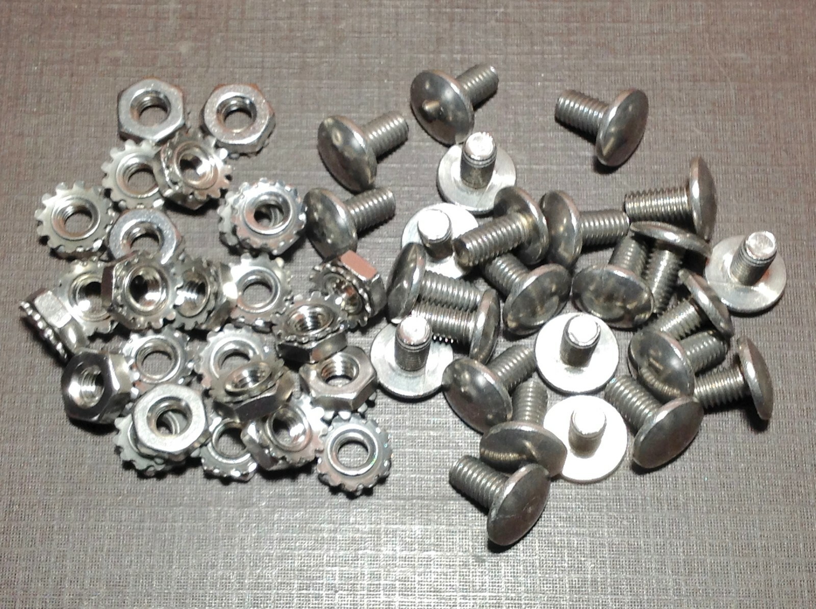 25 pcs 10-32 x 3/8″ grille rivets stainless steel rivet screws nuts fits Chevy