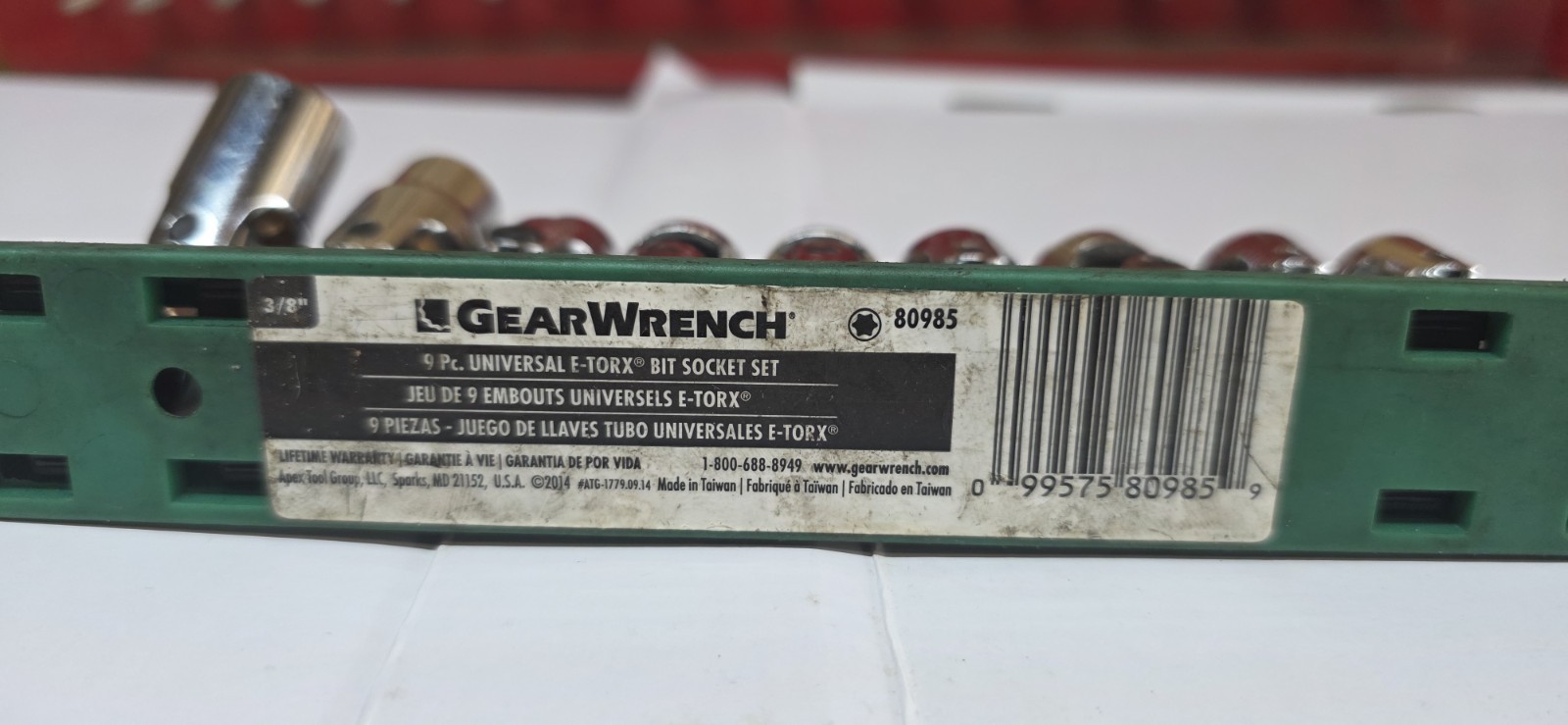 GEARWRENCH 80985 3/8″ Drive Universal E-TORX 8-pc Socket Set