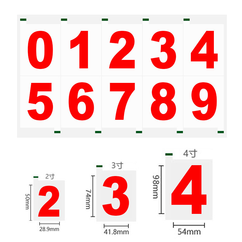 3PCS License Plate Number Reflective Invisible Digital Sticker Nano Film Labels