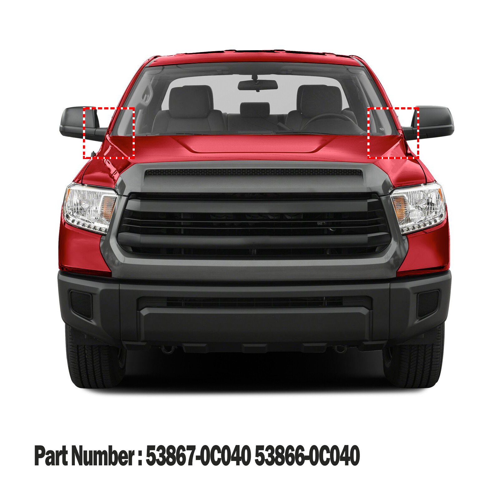 Front Windshield Wiper Side Cowl Extension Cover Trim For 2014-21 Toyota Tundra