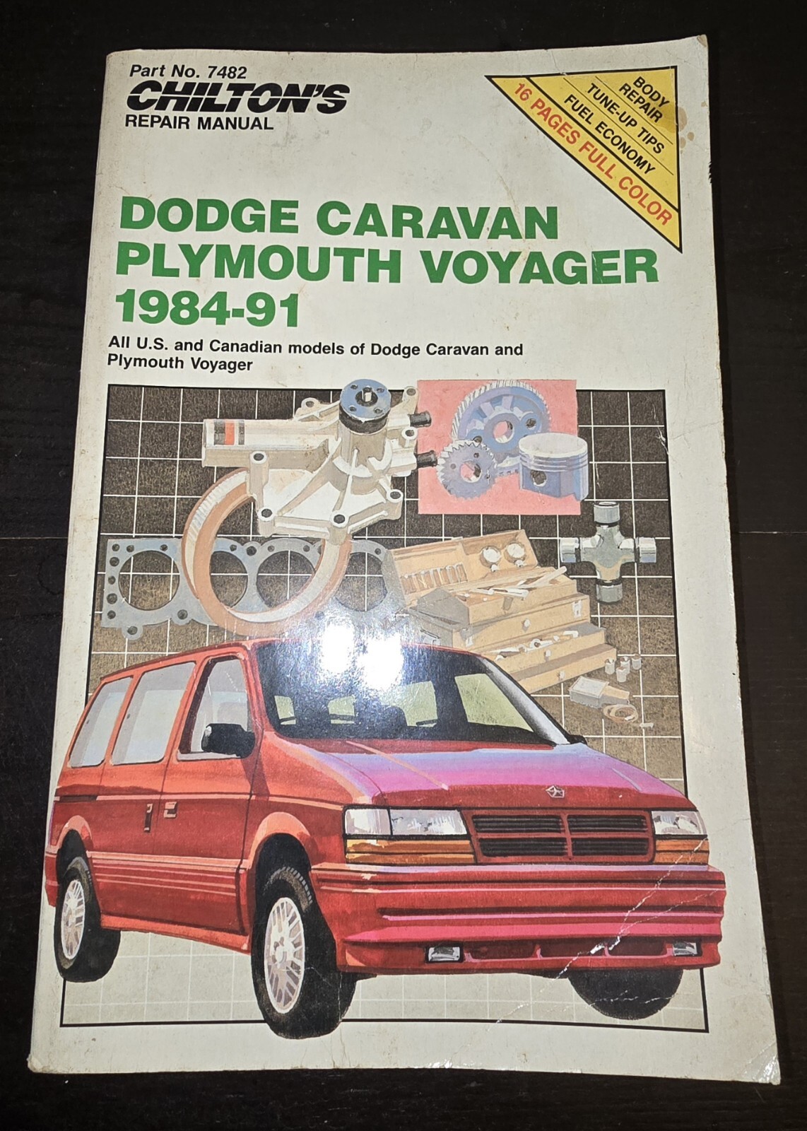 Chilton 1984-1991 Dodge Caravan Plymouth Voyager Repair Service Manual #7482