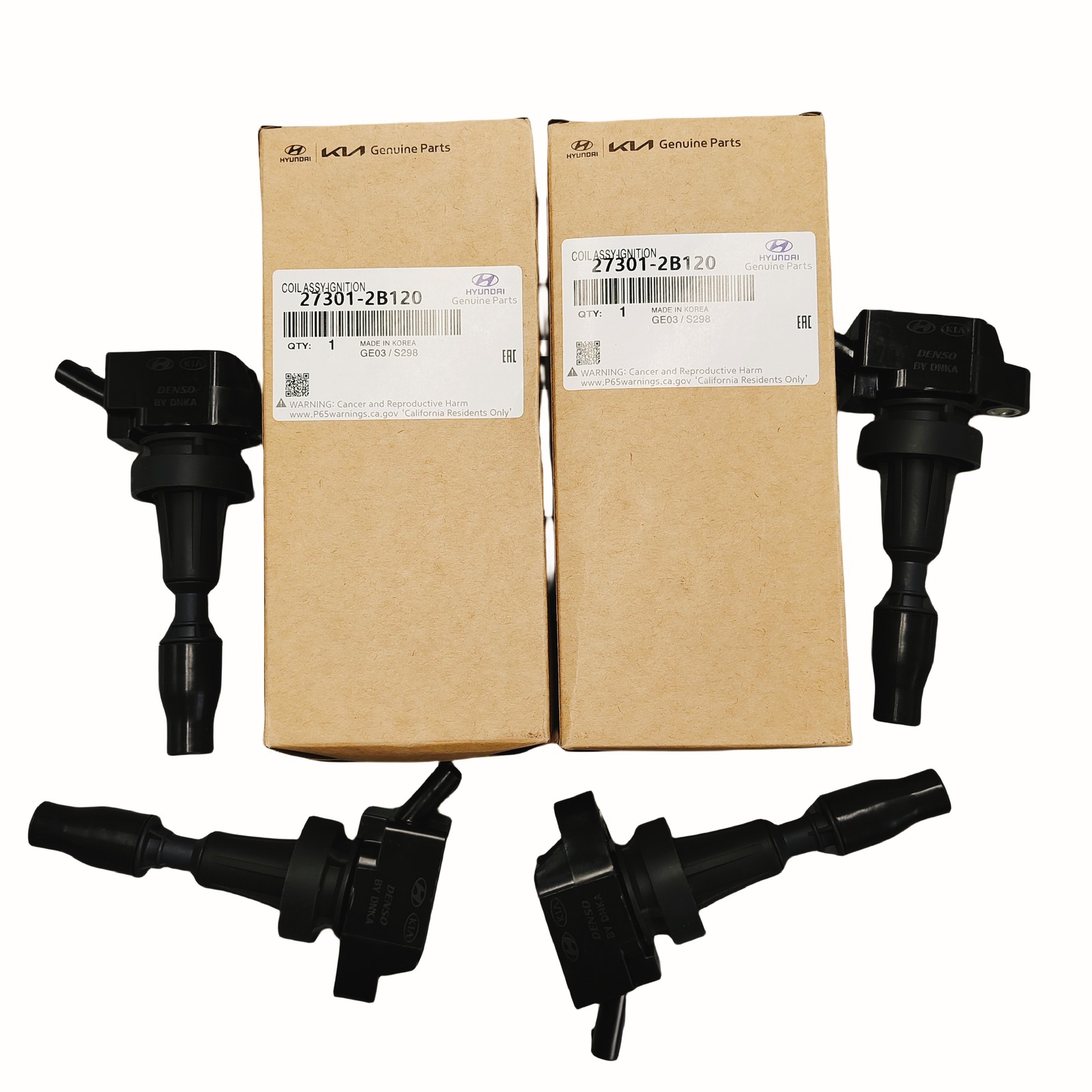 273012B120 4 x Ignition Coil For Kia Optima Soul Hyundai Tucson Elantra Sonata