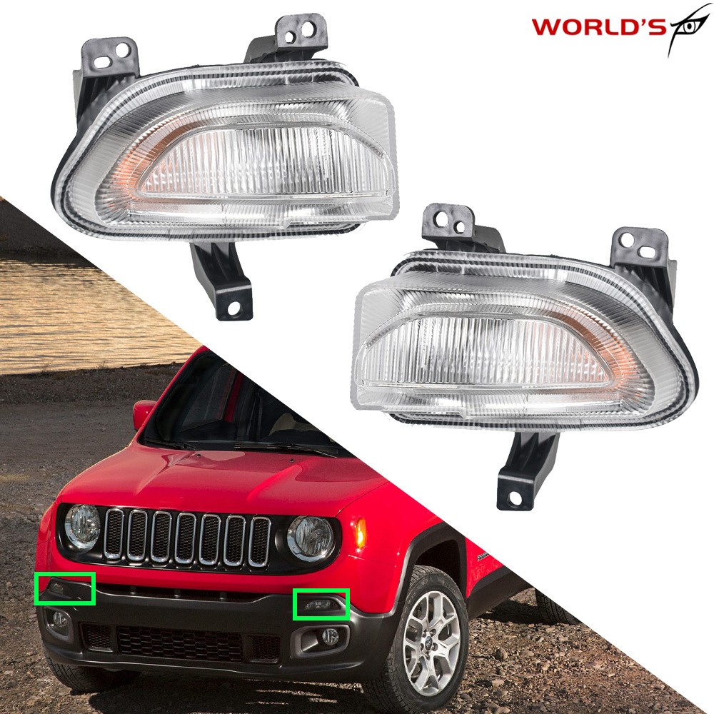 Fit For Jeep Renegade 2015-2018 Front Left & Right Park Turn Signal Lamps Lights