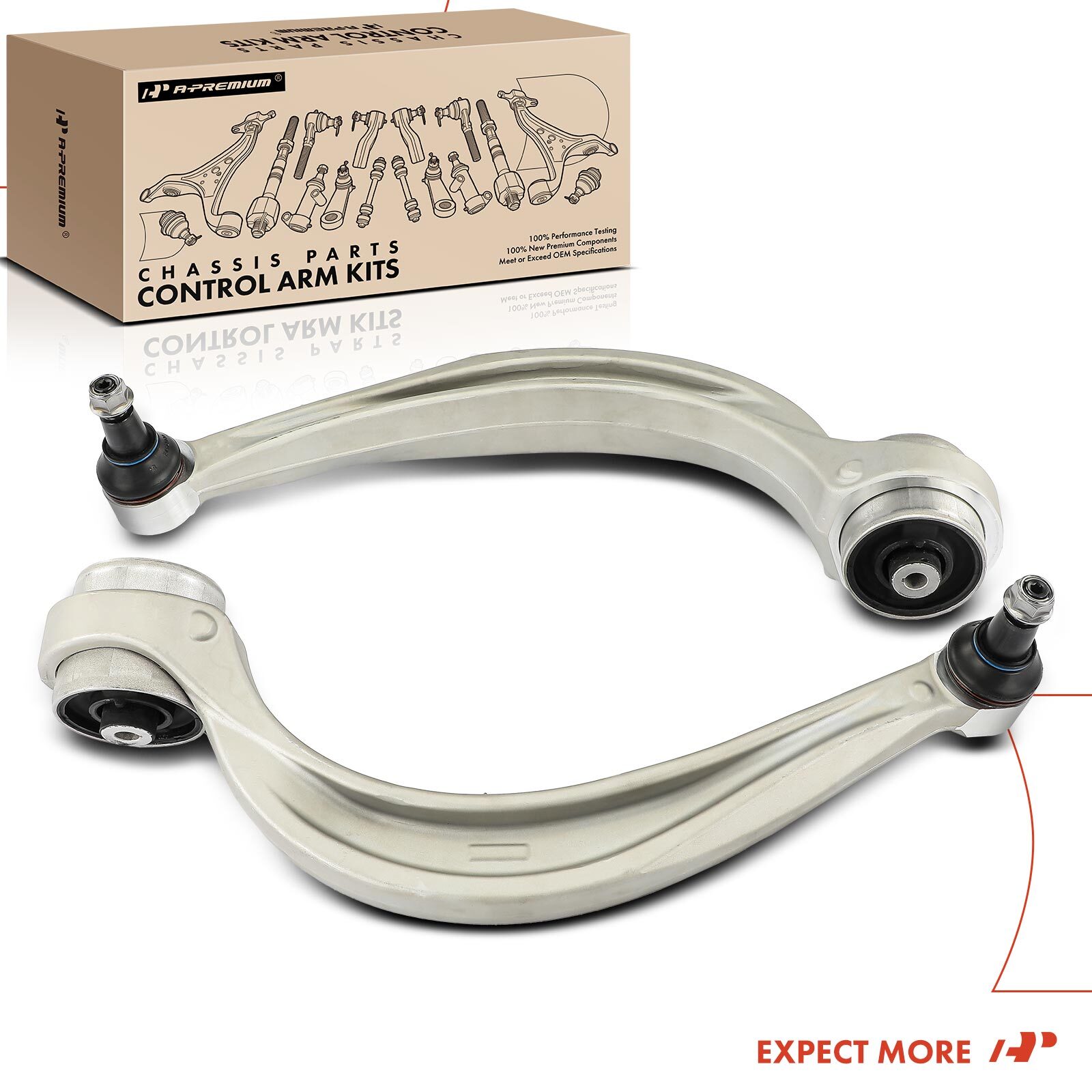 A-Premium 2x Front Lower Rearward Control Arm Ball Joint for Audi Q7 Q8 SQ7 SQ8