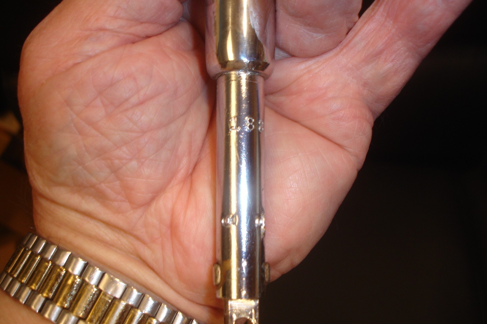 Newly chrome plated 1933 Oldsmobile locking door handle with two keys