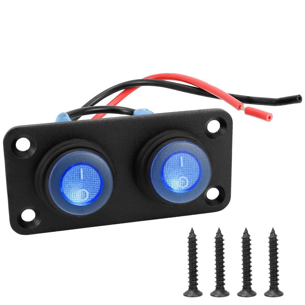 Waterproof IP67 LED Switch Panel 12V 1 6 Gang for Boat RV Car Applications