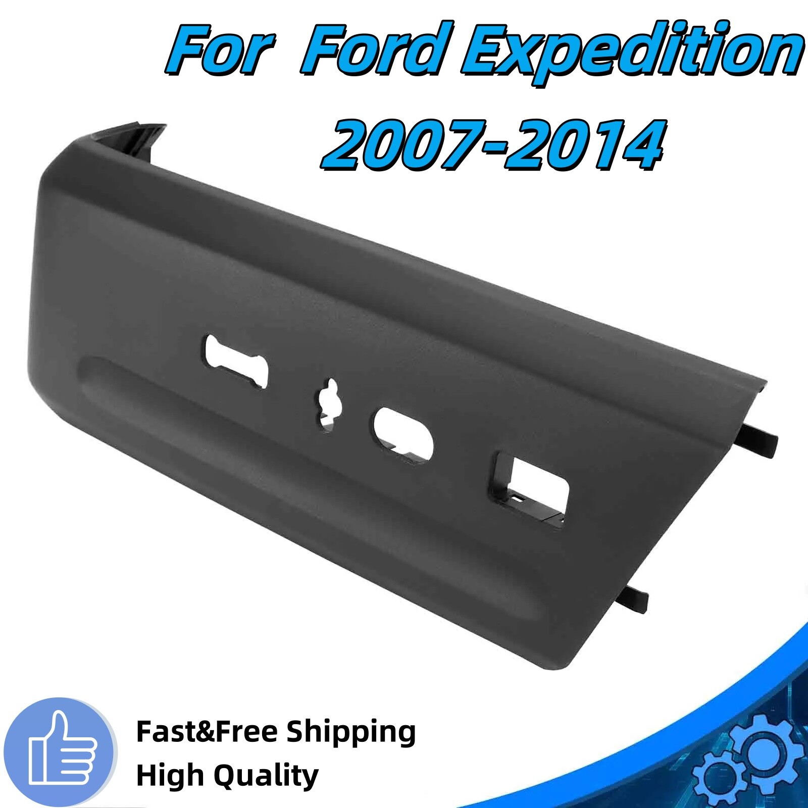 For 2007-2014 Ford Expedition Drivers Seat Trim Panel Black NEW 7L1Z-14A707-CC
