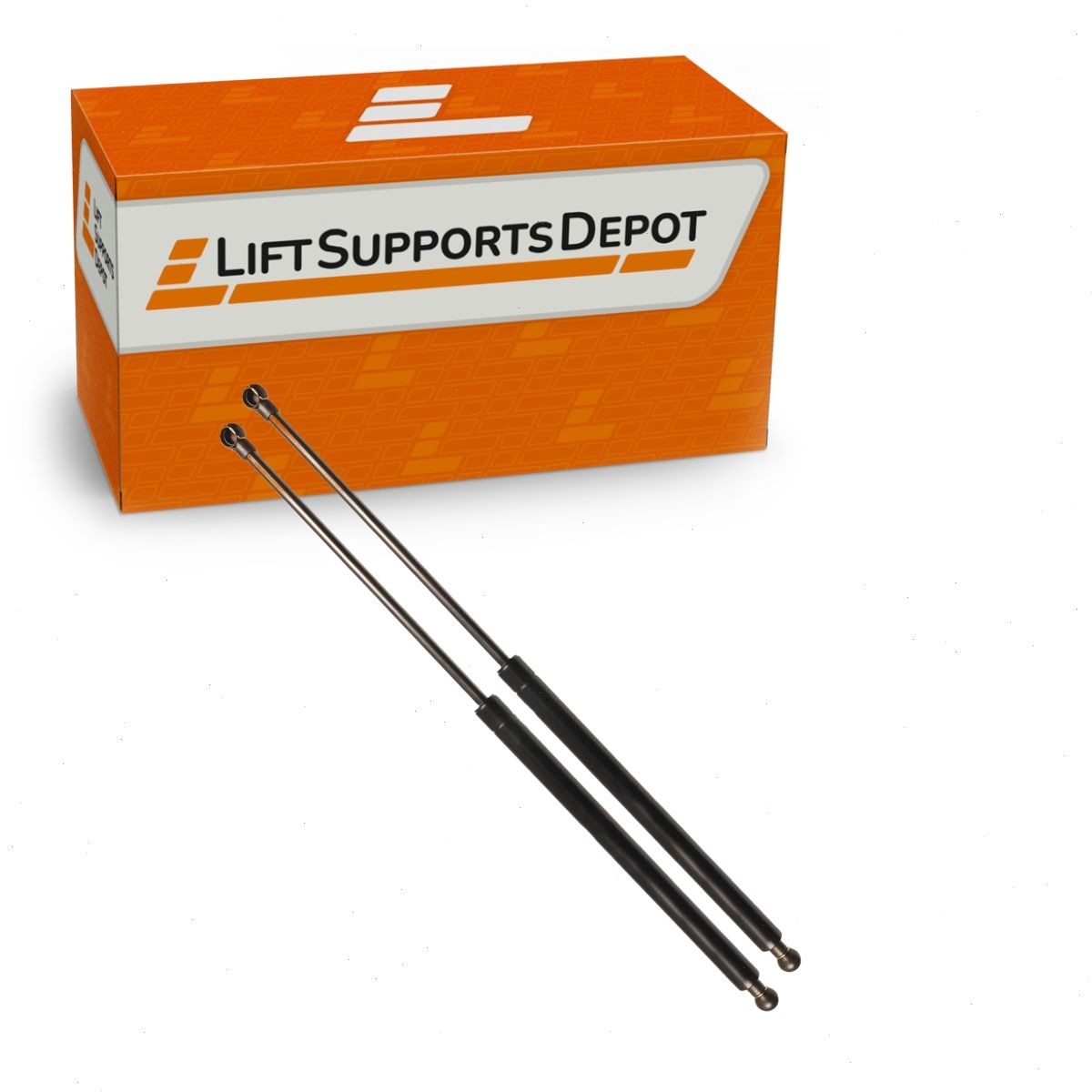 Qty 2 13mm Metal Cup End Lift Supports, Ext 20.04 Inches Comp 12.75 Inches 141lb
