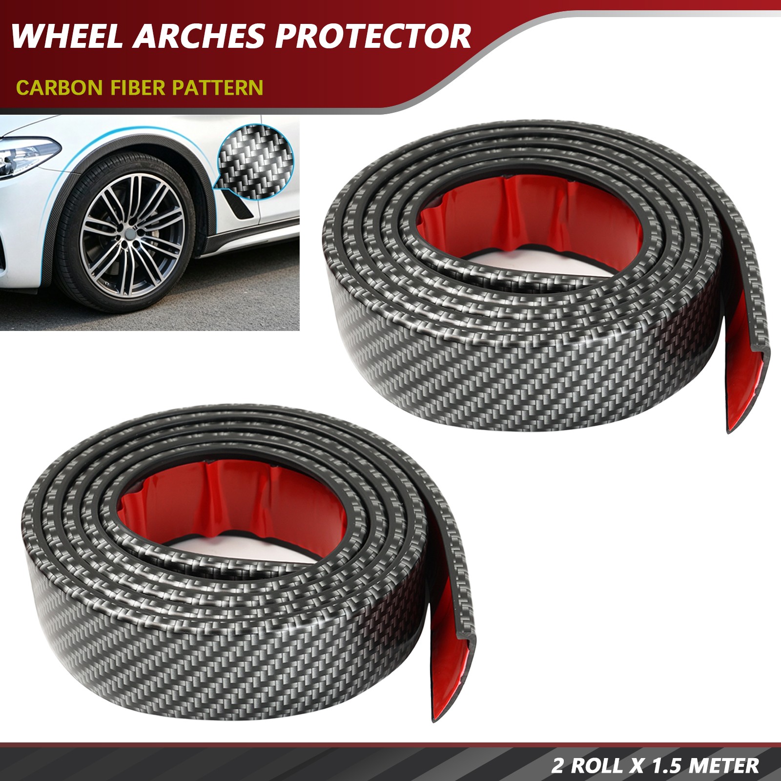 Extra Wide Arches Fender Flares Wheel Eyebrow Trim Strip Arch Lip Protectors US