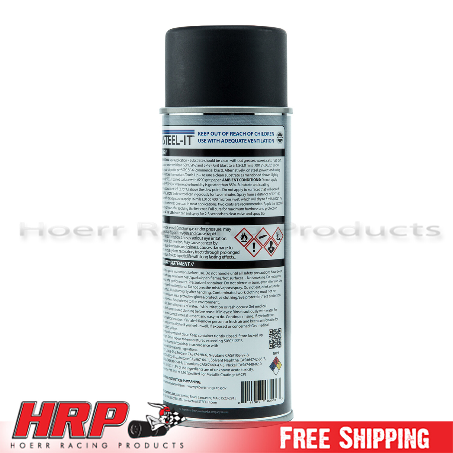 Steel-it 1012B Black Polyurethane Stainless Steel Spray 14oz Can Pack of 6