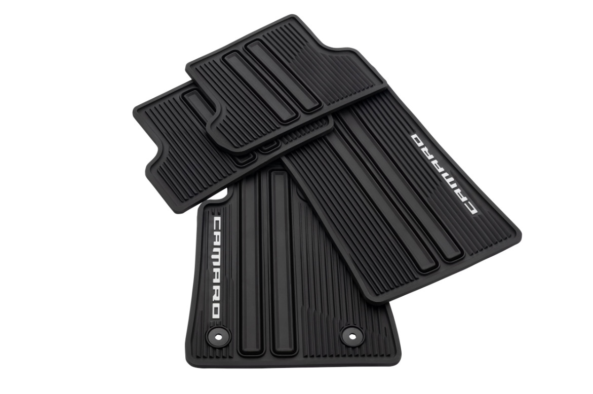 2016-2024 Chevrolet Camaro 1st & 2nd Row All-Weather Floor Mats 86555231 GM OEM
