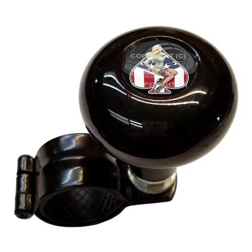 Black Steering Wheel Suicide Spinner Handle Knob Truck – SEXY PIN GIRL USA SPADE
