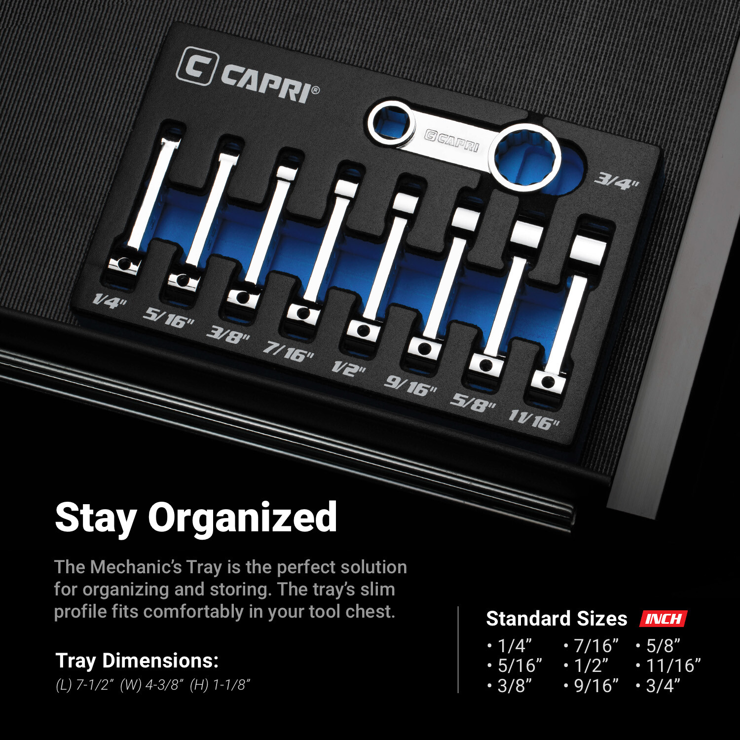 Capri Tools 3/8 in. Drive Torque Adapter Set, 12-Point Box End, SAE, 9-Piece