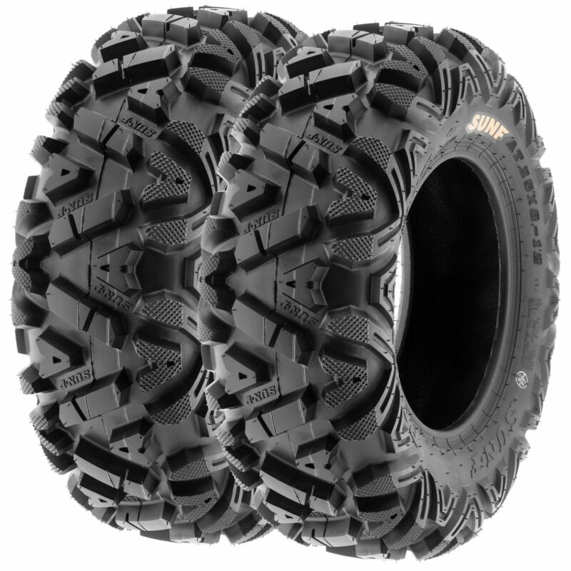 SunF (2) Front 24X8-12 ATV TIRES SET 24x8x12 tire for HONDA RANCHER 4X4 350 420