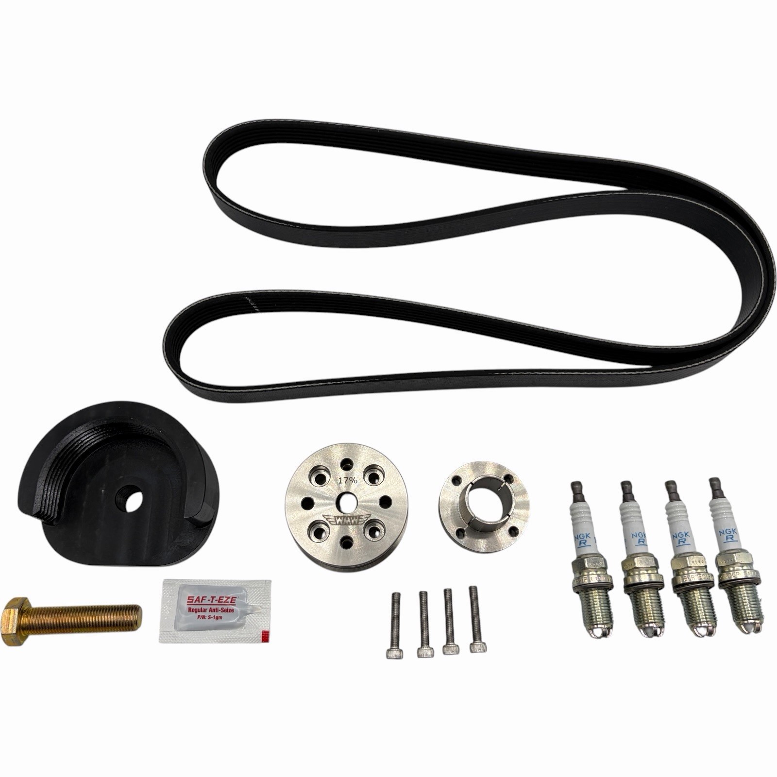 WMW 17% Supercharger Reduction Pulley Kit for R53 2002-06 MINI Cooper S and R52