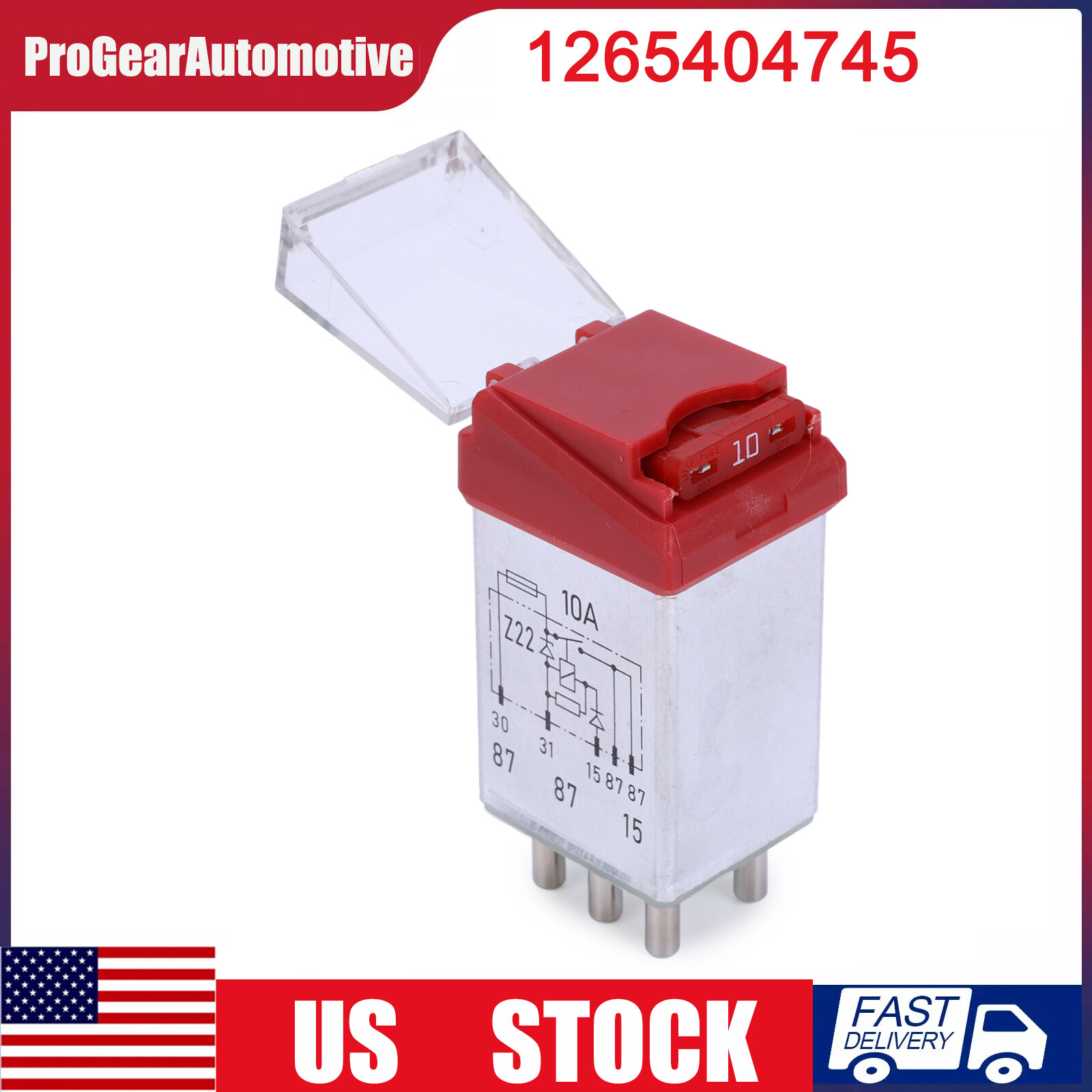 1265404745 For Mercedes W124 W126 W201 Overload Protection Relay Replaces