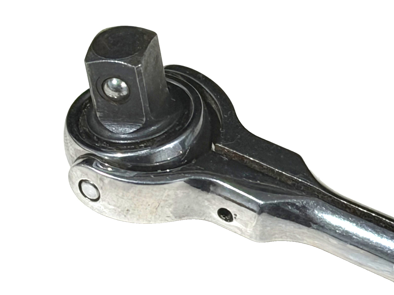 SNAP ON TOOLS 3/8” DRIVE COMPACT SWIVEL ROTO ROUND HEAD RATCHET, FHC737, USA