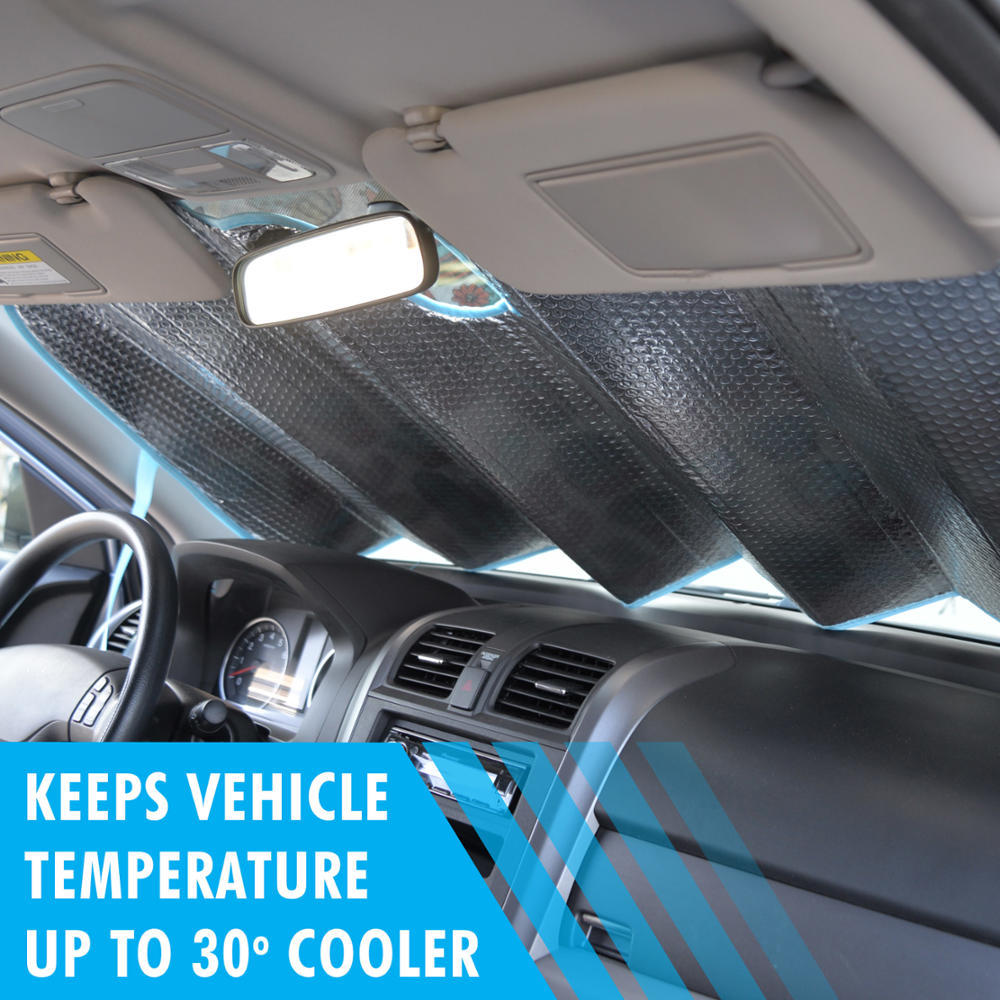 Motor Trend Auto Sun Shade Window Windshield Cars Van SUV Truck – Various Colors